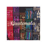Guatemalan Textile Designs. Wood Wall Art at Zazzle