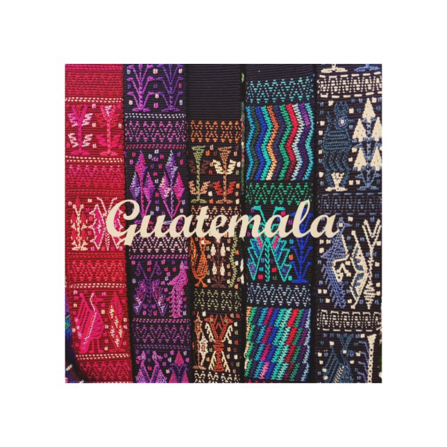 Guatemalan textile designs. wood wall art (Front)