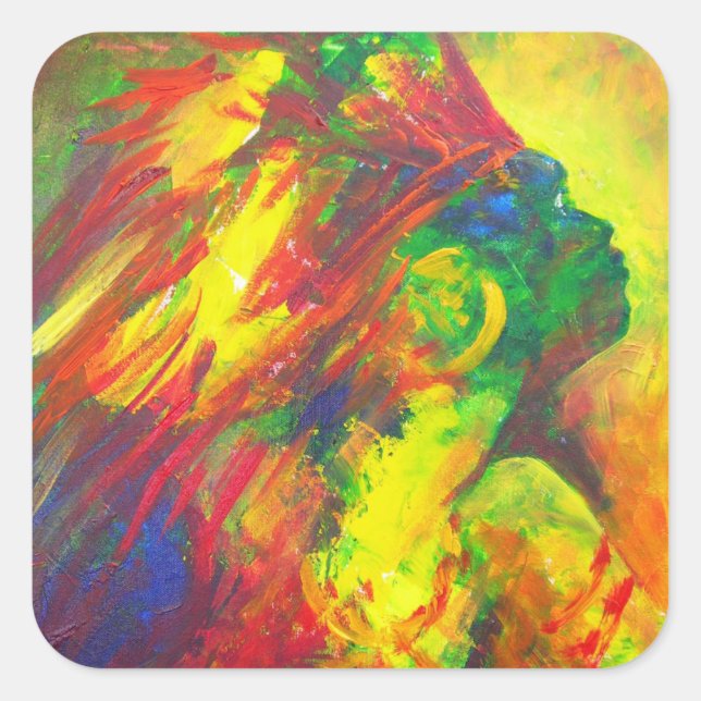 Guatiguana the Taino 2011 Square Sticker (Front)