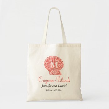 Guava Destination Wedding Tote Bags Caribbean by MonogramGalleryGifts at Zazzle