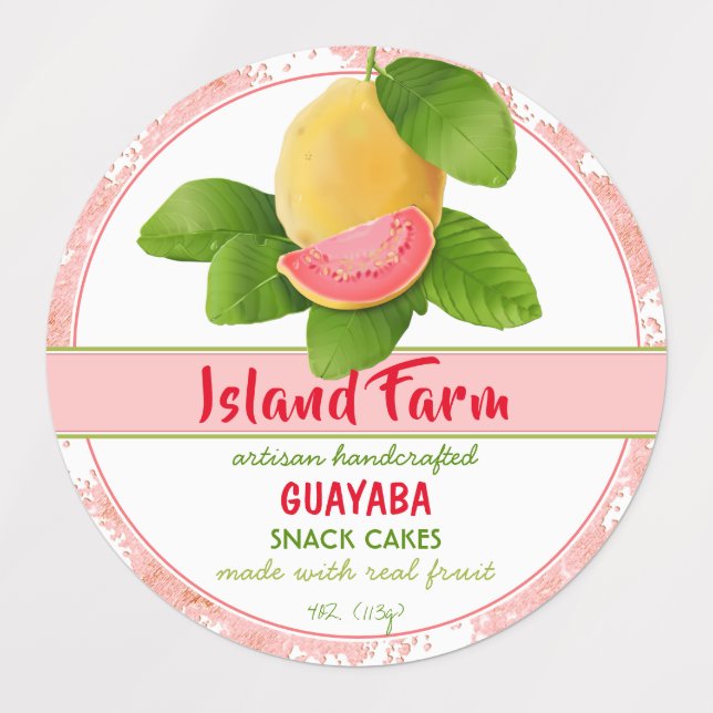 Guava Fruit Canning Labels (Design 1)