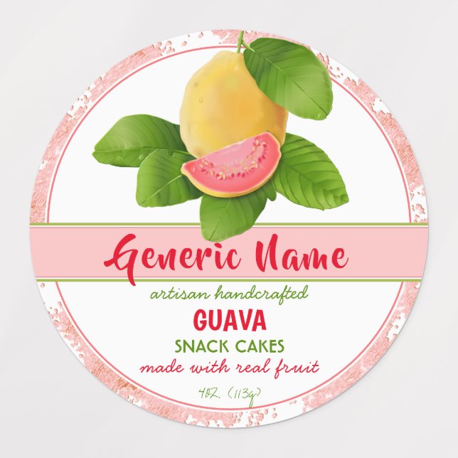 Guava Fruit Labels (Design 1)