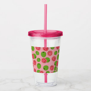 Guava Fruit Pattern Acrylic Tumbler