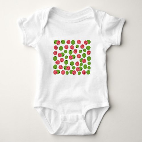 Guava Fruit Pattern  Baby Bodysuit