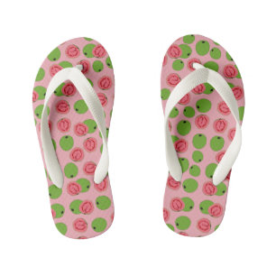 Guava Fruit Pattern Kid's Flip Flops