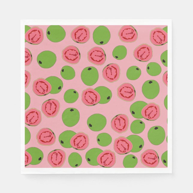 Guava Fruit Pattern  Napkins (Front)