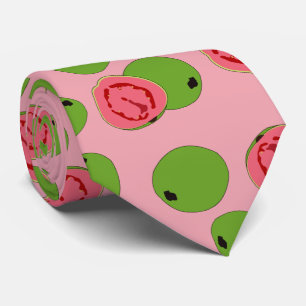 Guava Fruit Pattern Neck Tie