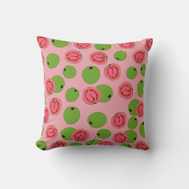 Guava Fruit Pattern  Throw Pillow (Front)