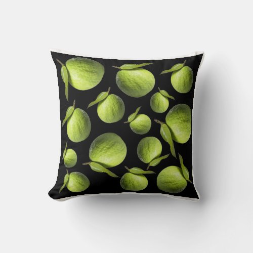 Guava pattern throw pillow