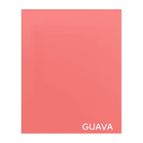 Guava pink color name acrylic print