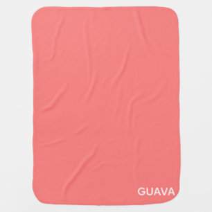 Guava pink color name baby blanket