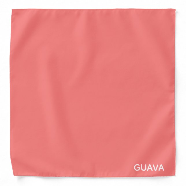 Guava pink color name bandana (Front)