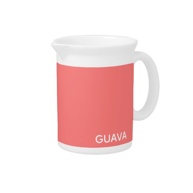 Guava pink color name beverage pitcher (Right)