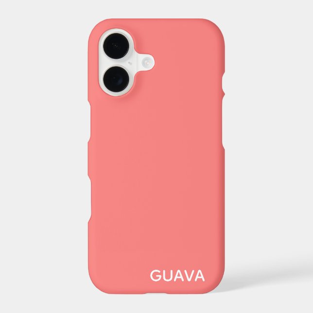 Guava pink color name Case-Mate iPhone case (Back)