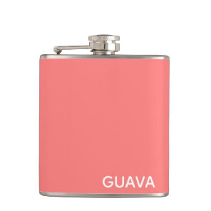 Guava pink color name flask