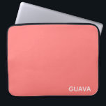 Guava pink color name laptop sleeve<br><div class="desc">The warm pink of guava fruit.</div>