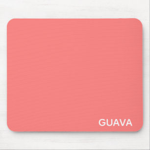 Guava pink color name mouse pad