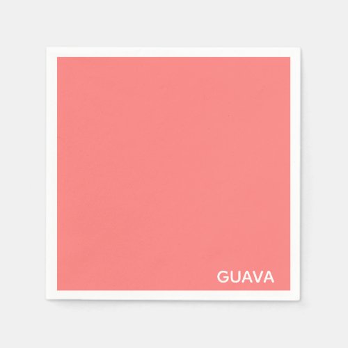 Guava pink color name napkins