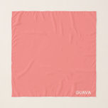 Guava pink color name scarf<br><div class="desc">The warm pink of guava fruit.</div>