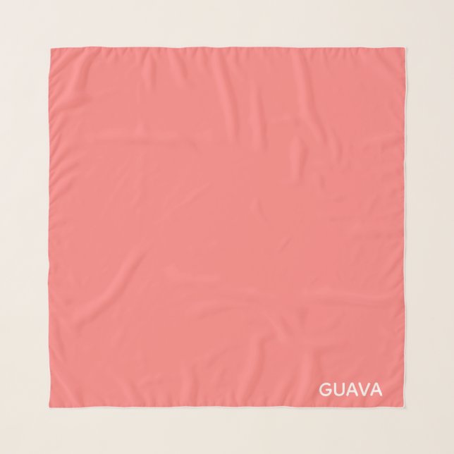 Guava pink color name scarf (Front)
