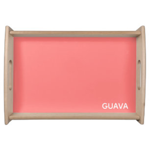 Guava pink color name serving tray