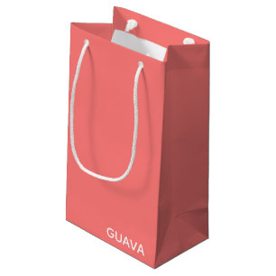 Guava pink color name small gift bag