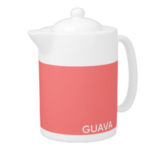 Guava pink color name teapot