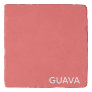 Guava pink color name trivet