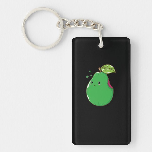 Guave Guava Frucht Keychain (Front)