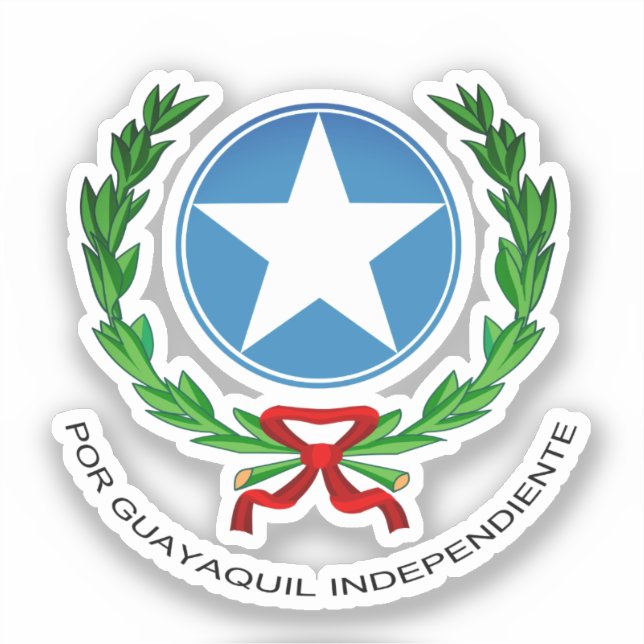 Guayaquil coat of arms sticker (Front)