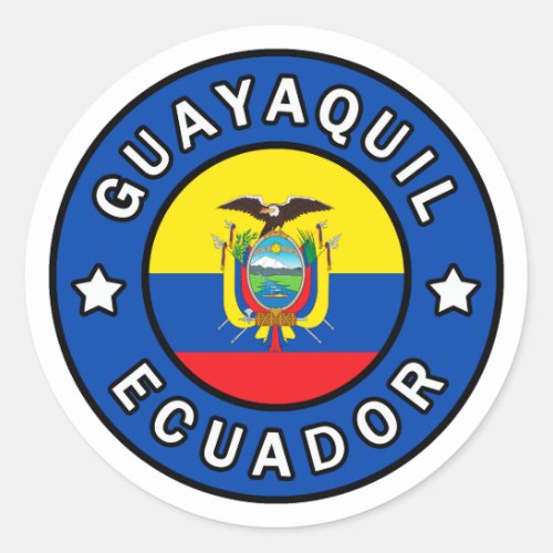 Guayaquil Ecuador Classic Round Sticker