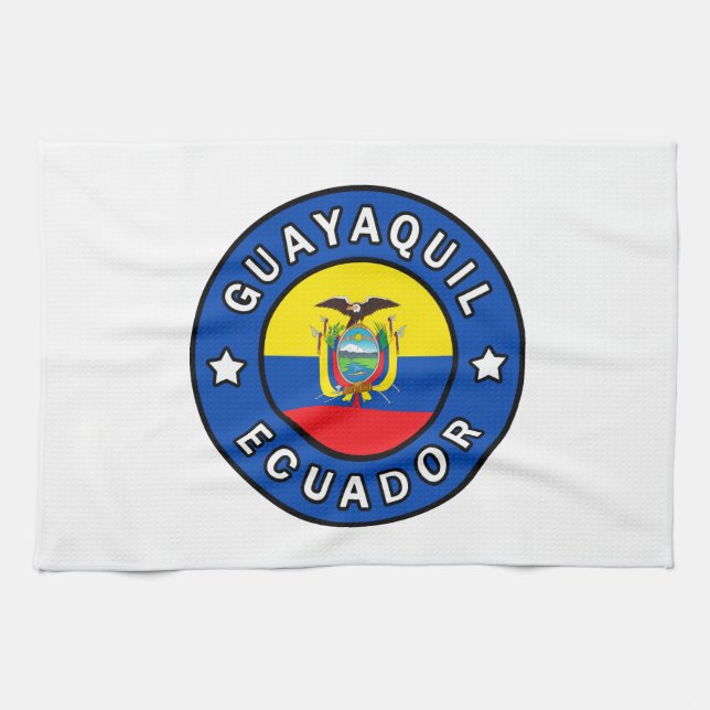Guayaquil Ecuador Kitchen Towel (Horizontal)