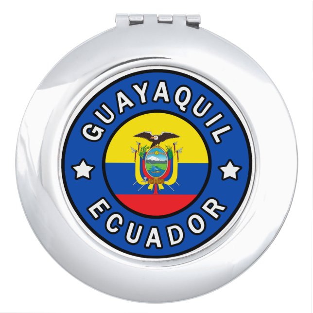 Guayaquil Ecuador Makeup Mirror (Front)