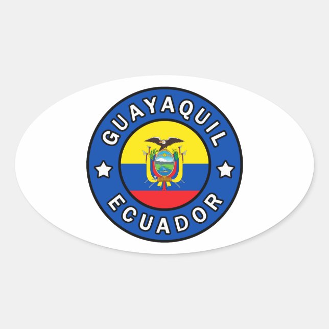 Guayaquil Ecuador Oval Sticker (Front)