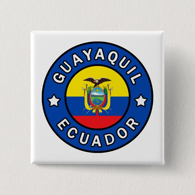 Guayaquil Ecuador Pinback Button (Front)