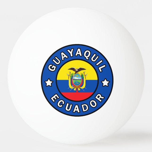 Guayaquil Ecuador Ping-Pong Ball (Front)