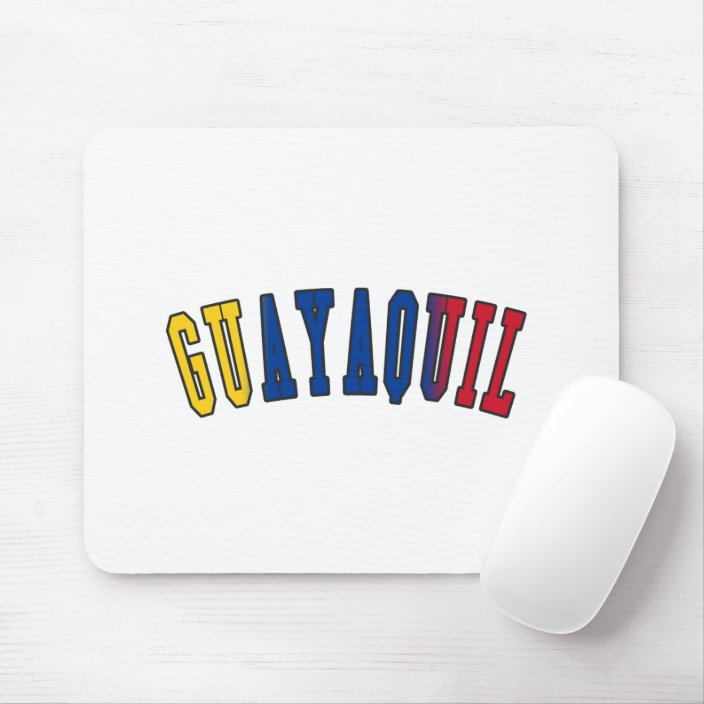 Guayaquil in Ecuador National Flag Colors Mousepad