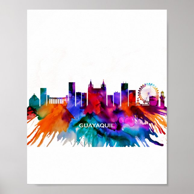 Guayaquil Skyline Poster (Front)