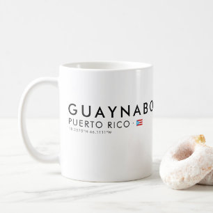 Guaynabo Puerto Rico Coordinates Mug Boricua Gift