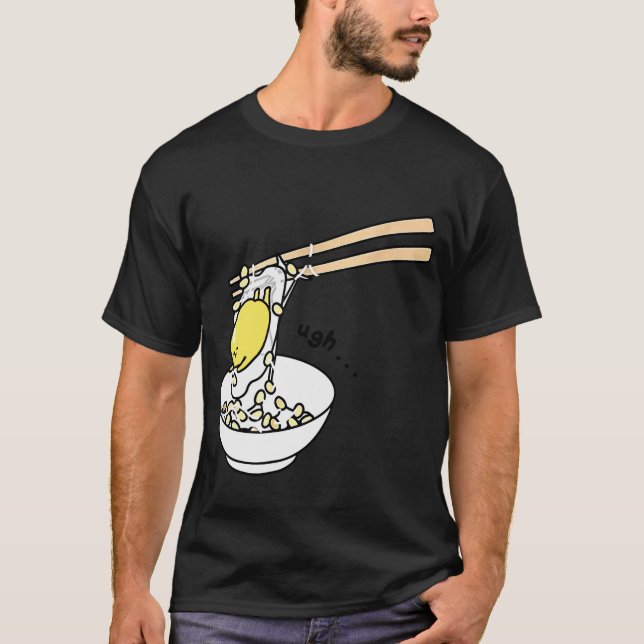 Gudetama Chopsticks Tee noodles chef Shirt (Front)