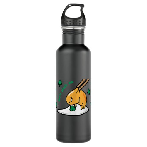 Gudetama Dont Pinch Me Saint Patricks Day  Stainless Steel Water Bottle