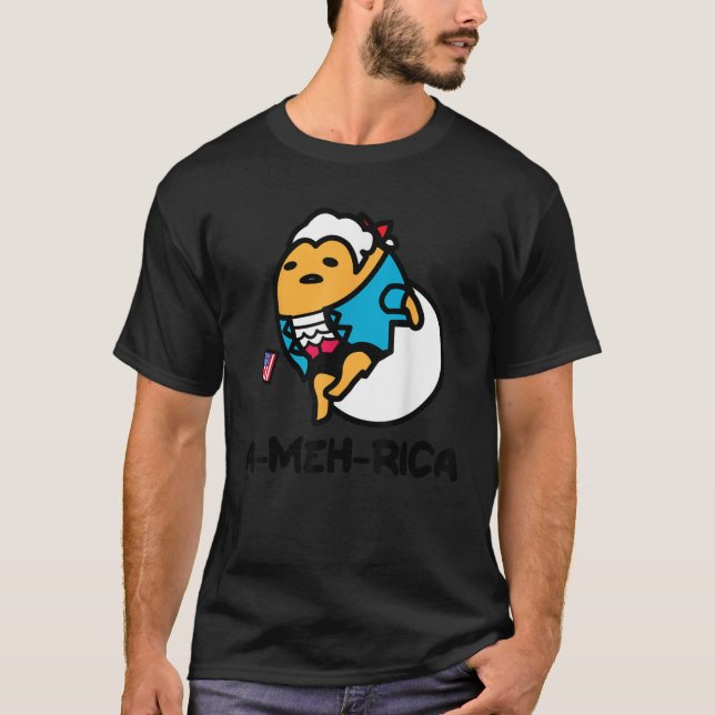 Gudetama the Lazy Egg USA Patriotic America Foundi T-Shirt (Front)