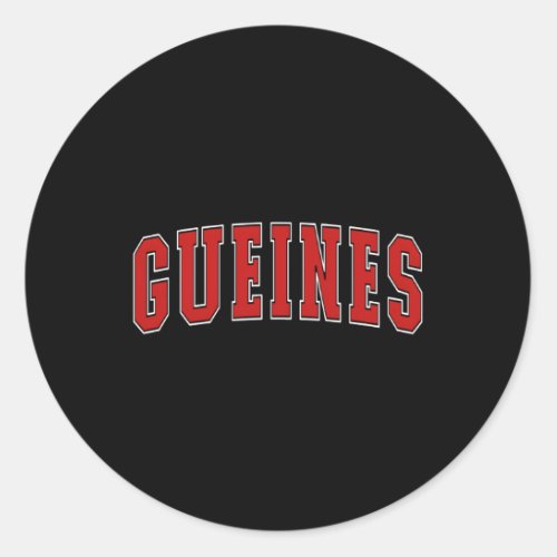 Gueines Cuba Cubans Cubanos Gueines Classic Round Sticker