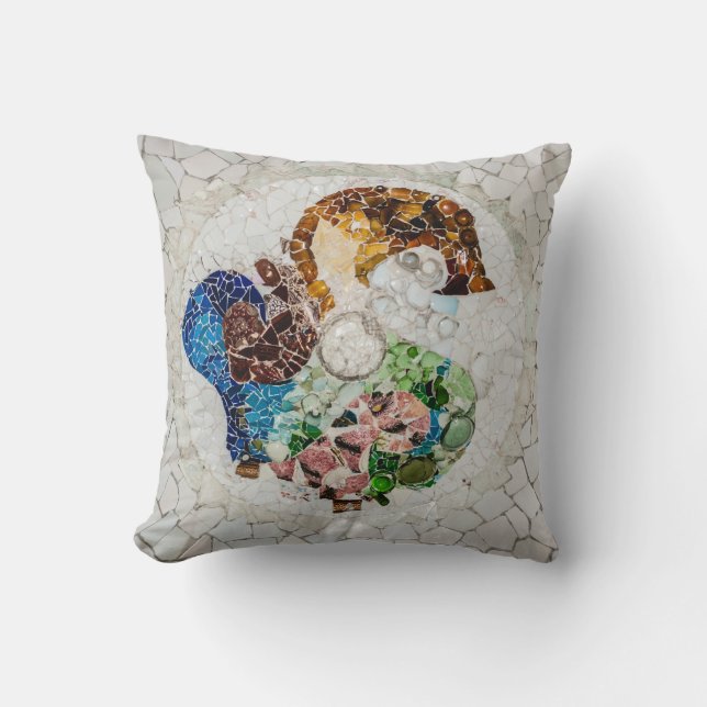 Guell Throw Pillow (Front)