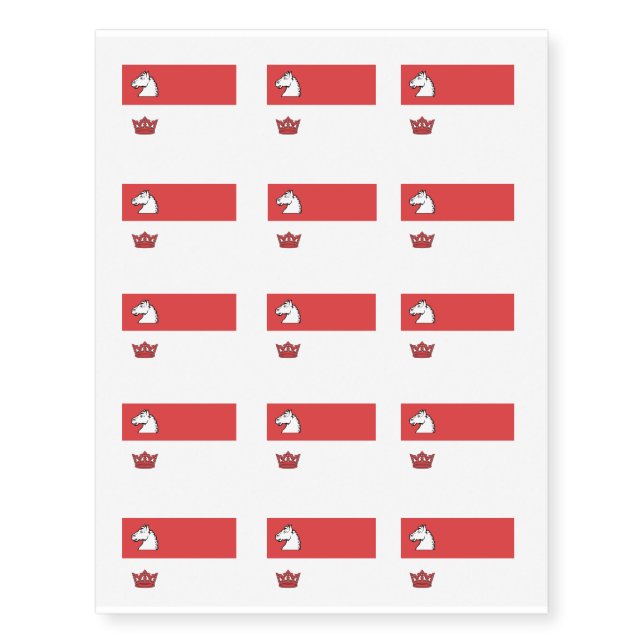GUELPH Flag Temporary Tattoos (Front)
