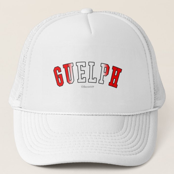 Guelph in Canada National Flag Colors Hat