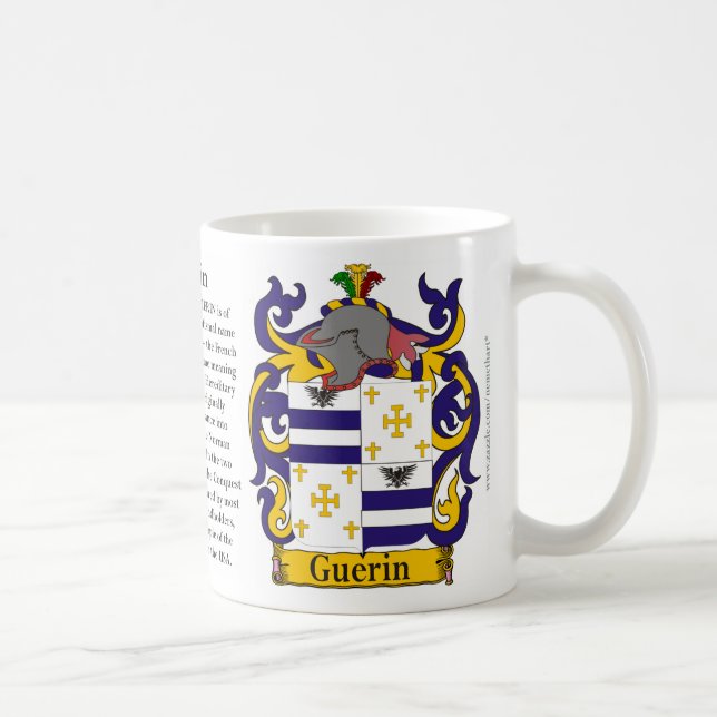 Guerin, the Origin, the Meaning and the Crest Coffee Mug (Right)