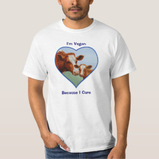 Guernsey Cow and Calf Vegan T-Shirt