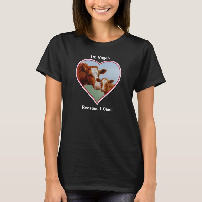 Guernsey Cow and Calf Vegan T-Shirt (Front)