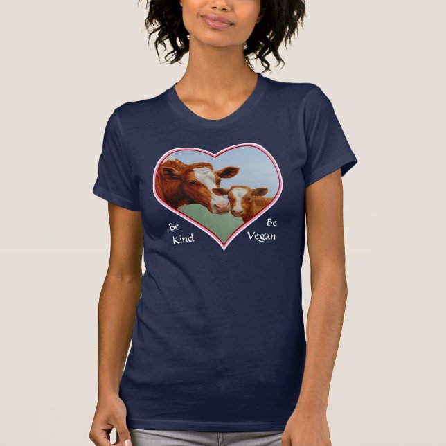 Guernsey Cow and Calf Vegan T-Shirt (Front)
